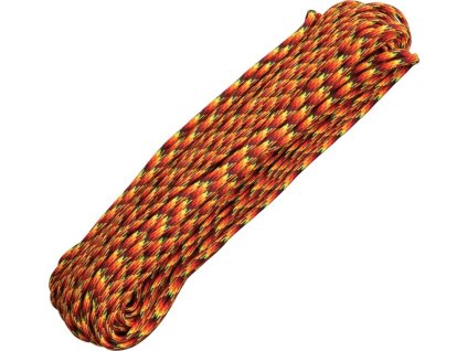 US paracord originálna padáková šnúra 30m – fireball (RG006H)