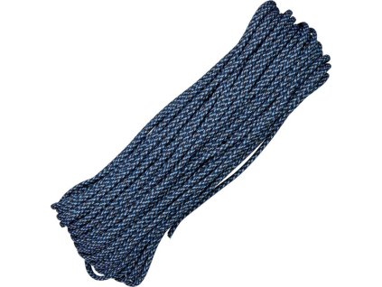 US paracord originálna padáková šnúra 30m – blue speck (RG113H)