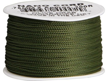 US paracord šnúra Nano 0.75mm x 90m - olivová (RG1038)