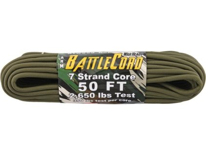 ATWOOD ROPE MFG Šnúra BattleCord 15m - olive drab (RG1124)