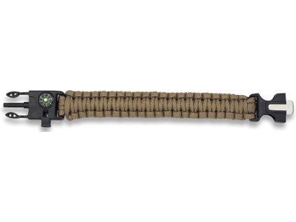 BARBARIC Paracord náramok Survival - coyote (33878-CO)