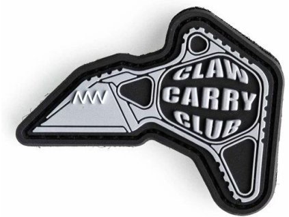 ANVKnives 3D PVC Nášivka/Patch Claw Carry Club - black/white (ANV-PAT-M06)