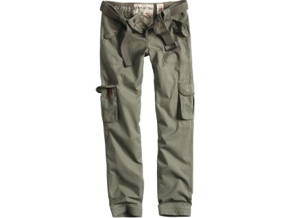 SURPLUS Dámske dlhé nohavice Premium Slimmy prané - olivové (33-3588-61)