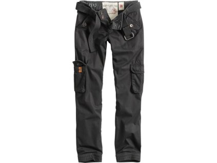 SURPLUS Dámske dlhé nohavice Premium Slimmy prané - čierne (33-3588-63)