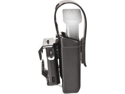 ESP Rotacne plast. puzdro pre dvojrady zasobnik 9mm Luger s poistnou paskou (MH-04-S)