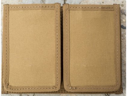 FALCO Púzdro na zásobník SA58 s vnútornými svorkami, 2 vedľa seba, MOLLE - coyote (51032/2)