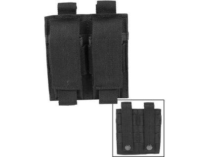 MILTEC MOLLE Double Pouch na zásobník pre pištoľ - black (13495502)