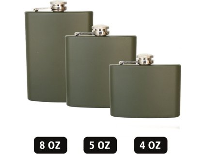 MILTEC Plechová ploskačka 4oz - olive drab (14521001-904)