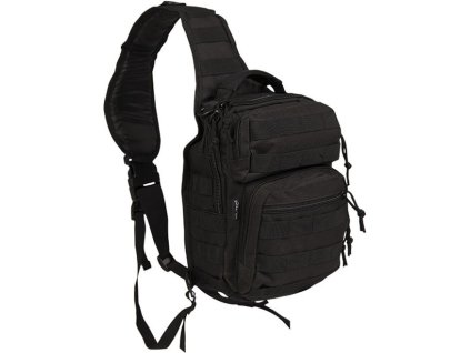 MILTEC Batoh Assault SM cez jedno rameno - black (14059102)