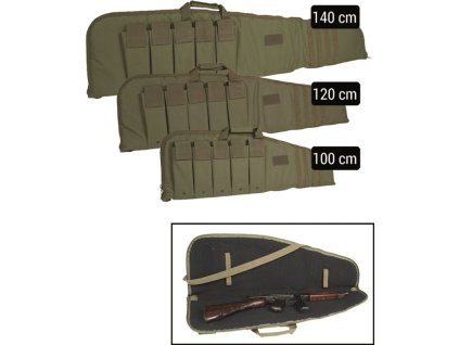 MILTEC Transportné puzdro na zbraň lomené, 120cm - olive drab (16191001-903)