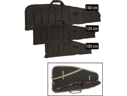 MILTEC Transportné puzdro na zbraň lomené, 100cm - black (16191002-902)