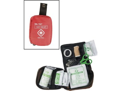 MILTEC Lekárnička First Aid Mini - red (16025810)