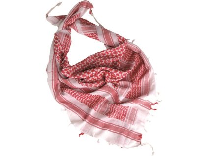 MILTEC Shemag - white / red (12614000)