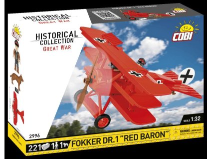 COBI Stavebnica HC GW Fokker Dr. I 'Red Baron' (COBI-2996)