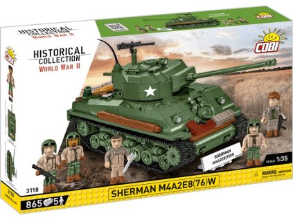 COBI Stavebnica HC WW2 Sherman M4A2E8(76)W (COBI-3118)