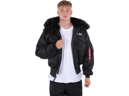 ALPHA INDUSTRIES Bunda 45p Hooded Custom - black/black (113145/515)