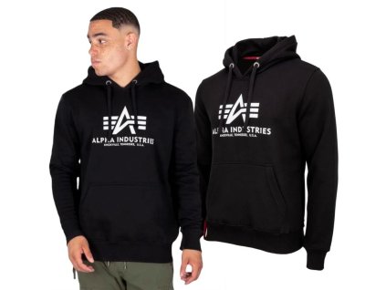 ALPHA INDUSTRIES Mikina Basic Hoody BL - black (178312/03)