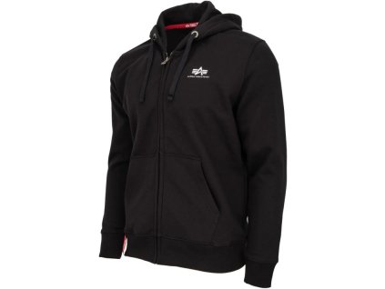 ALPHA INDUSTRIES Mikina Basic Zip Hoody - black (118342/03)