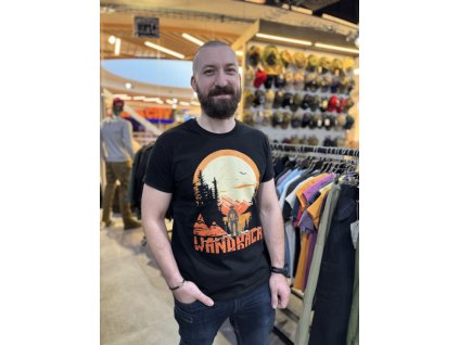 WANDRACK Tričko Hory - black