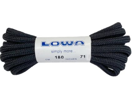 LOWA Šnúrky do topánok 180cm - black (8305810999)