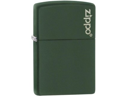 ZIPPO Zapaľovač GREEN MATTE LOGO (26093)