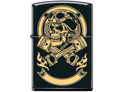 ZIPPO Zapaľovač BIKER SKULL (26978)