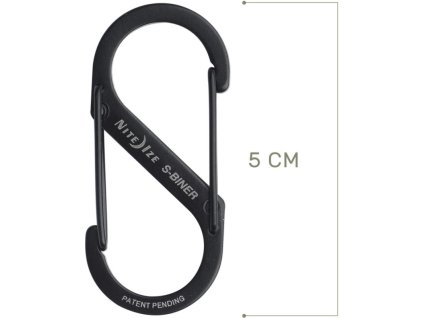 NITE IZE Karabína S-Biner #2 Dual - black - (SB2-03-01)