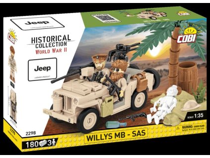 COBI Stavebnica HC WW2 Willys MB - SAS (COBI-2298)
