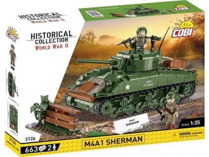 COBI Stavebnica HC WW2 M4A1 Sherman (COBI-3126)