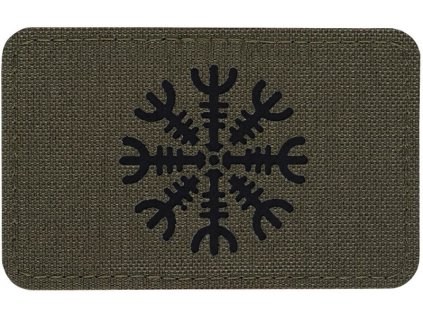 M-TAC Textilná Nášivka/Patch Helmet of Horror horizontal LC - ranger green / black (51222232)