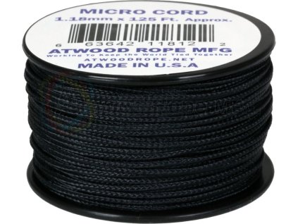 Micro Cord Black 1.18mm x 125ft (RG1267)