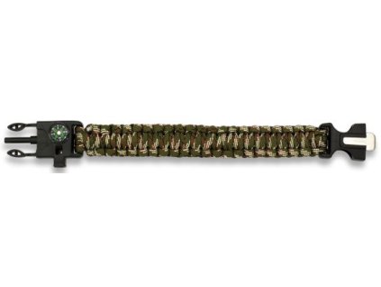 BARBARIC Paracord náramok Survival - camo (33878-CP)
