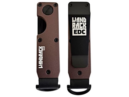 WANDRACK EDC Organizér na kľúče - aluminium dark brown