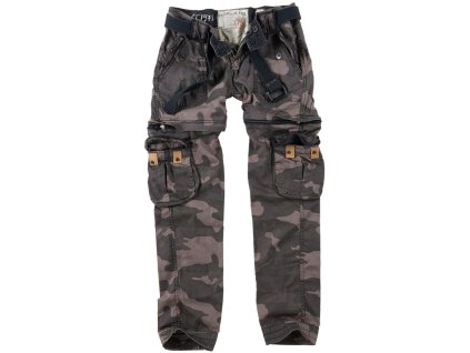 SURPLUS Dámske dlhé nohavice Premium Trekking - black camo (33-3688-42)