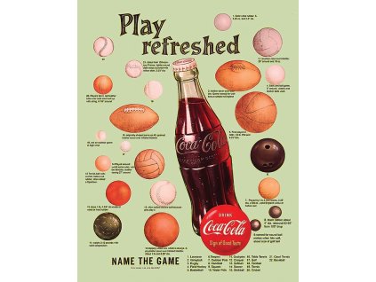 TIN SIGNS Retro plechová ceduľa Coke Sports (TSN2462)
