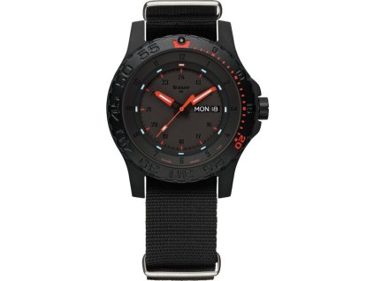 TRASER Hodinky H3 P66 Red Combat - čierne