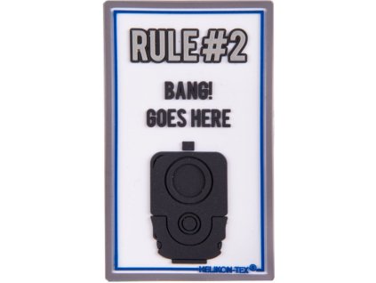 HELIKON 3D PVC Nášivka/Patch Rule No. 2 - white (OD-RL2-RB-20)