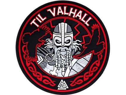 M-TAC 3D PVC Nášivka/Patch Til Valhall - black / red (51142332)