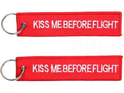 Kľúčenka Kiss me before flight double