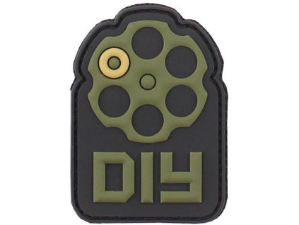 3D PVC Nášivka/Patch Do It Yourself - zelená