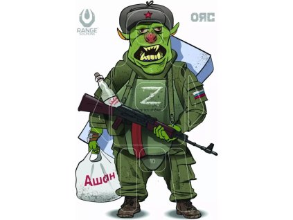 RANGE SOLUTIONS Cvičný terč Orc Shooting Target 50 x 70 cm - 10ks