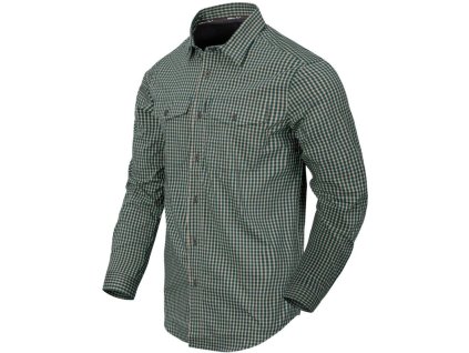 HELIKON Blúza Covert Concealed Carry Shirt - savage green checkered (KO-CCC-CB-C1)