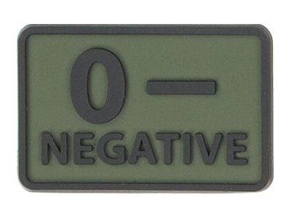 HELIKON 3D PVC Nášivka/Patch 0 NEG (set 2ks) - olive green (OD-BLP-RB-02 0/Rh-)