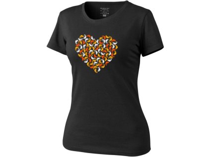 HELIKON Dámske tričko Chameleon Heart - black (TS-WCH-CO-01)