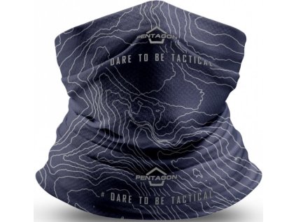 PENTAGON Multifunkčná šatka Skiron Topographic - RAF blue (K14013-TM)