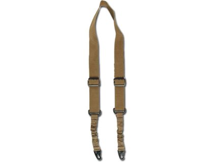 MILTEC Taktický popruh Bungee dvojbodový - coyote (16185105)