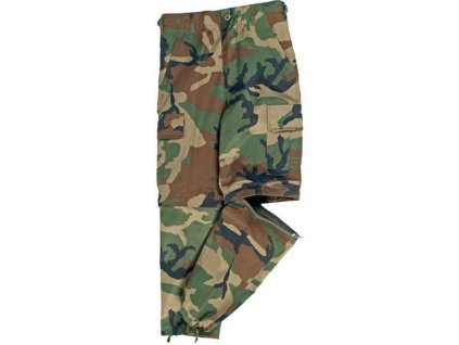 MILTEC Detské nohavice BDU ZIP-OFF - woodland (12030020)