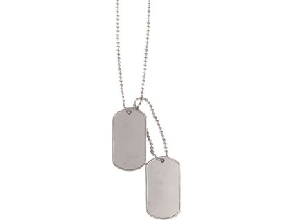 ID známka DOG TAGS strieborná, leštená