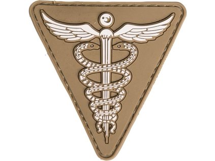 MILTEC 3D PVC Nášivka/Patch first aid pvc, 7x7cm - dark coyote (16830819)