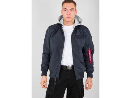 ALPHA INDUSTRIES Bunda MA-1 TT Hood - rep.blue (196108/07)